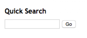 Quick Search box