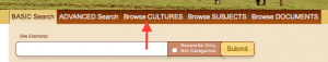 Browse cultures link