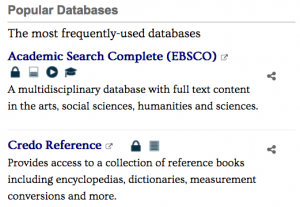 popular databases
